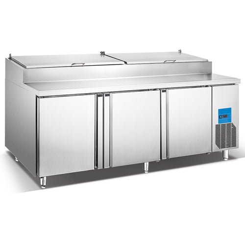 Counter Refrigerator With 3 Door & Preparation Top (Luxury Ventilated Series)