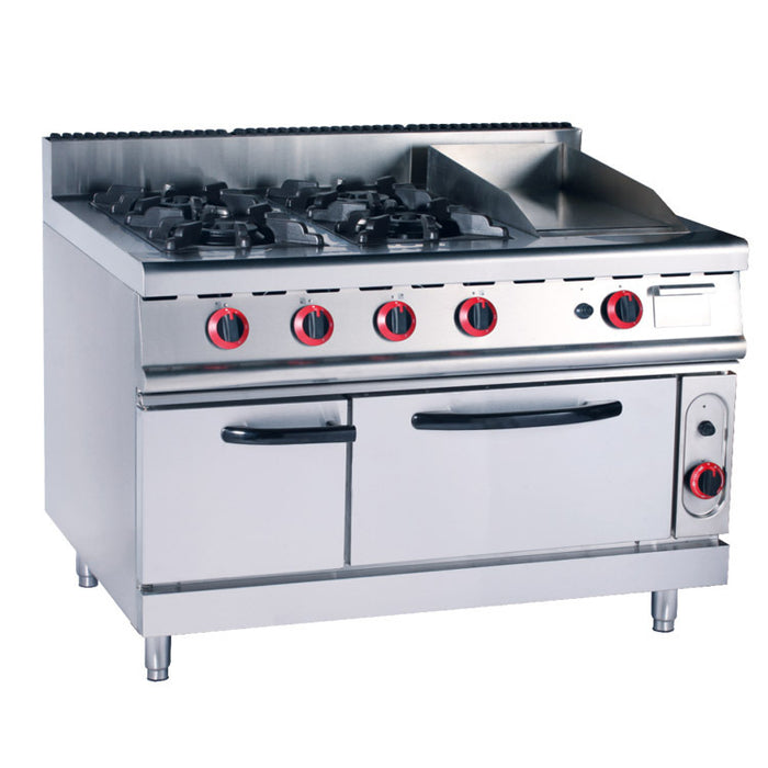4 Burner Gas Range With Griddle & Electric Oven (Classic 900 Series)