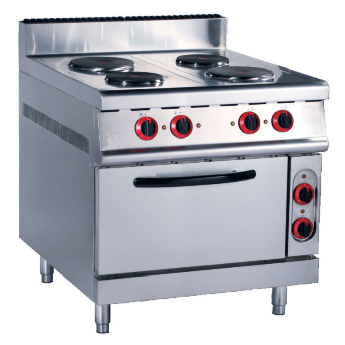 Electric 4 Hot-Plate Cooker (Round Plate) With Electric Oven (Classic 900 Series)