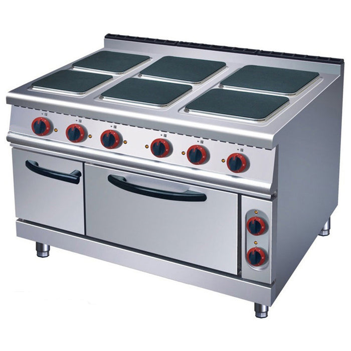 Electric 6 Hot-Plate Cooker (Square Plate) With Electric Oven (Classic 900 Series)