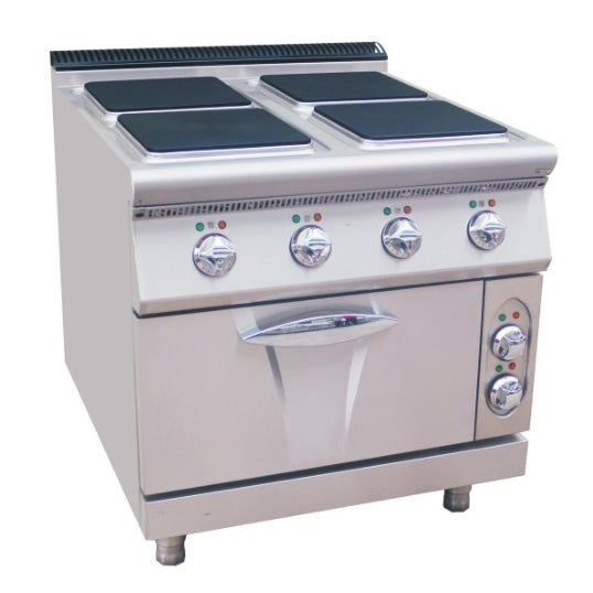 Electric 4 Hot-Plate Cooker (Square Plate) With Electric Oven (Luxury 900 Series)