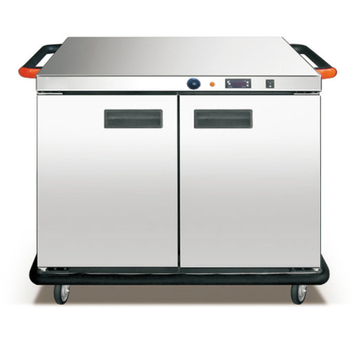 Electric Food Warmer Cart With Double Door - 4 Tier