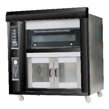 2 Tray Electric Deck Oven With 8 Tray Proofer