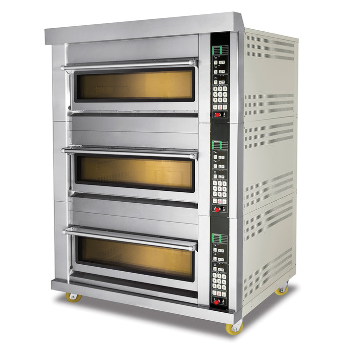 3 Deck 6 Tray Gas Deck Oven  (Smart Series)