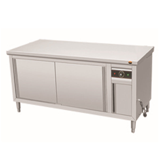 Stainless Steel Hot Cabinet with Sliding Door