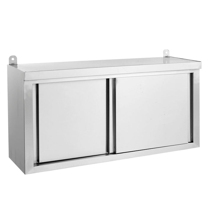 Stainless Steel Wall Cabinet with Sliding Door