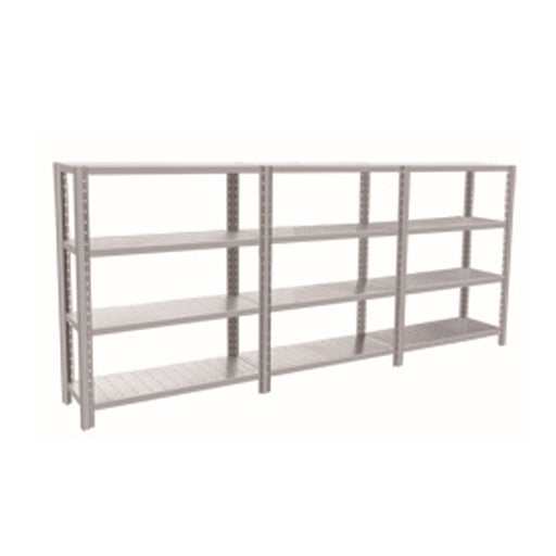 Stainless Steel 4-Tier Extendable Shelving (Square Tube Leg)