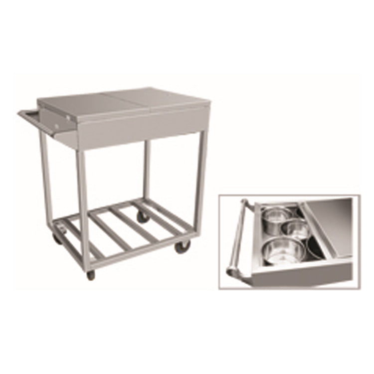 Stainless Steel Trolley with Top Holder