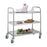 3-Tier Round Tube Service Trolley