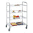 4-Tier Round Tube Service Trolley
