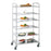 6-Tier Round Tube Service Trolley
