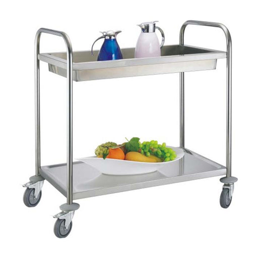 2-Tier Round Tube Clearing Trolley