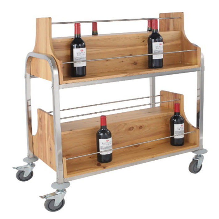 2-Tier Vertical Red Wine Trolley (knocked down)