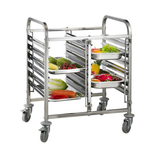7-Tier Dual Row 1/1 GN Pan Trolley