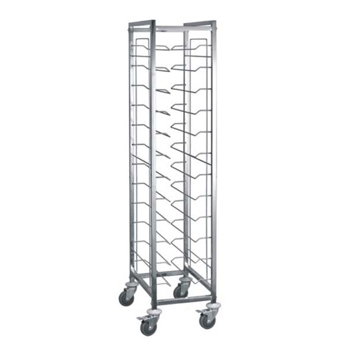 12-Tier Wire Rack Trolley Without side Panels