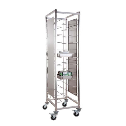 12-Tier Wire Rack Trolley With side Panels