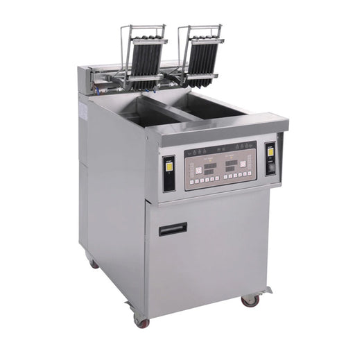 2 Tank and 2 Basket Electric Open Fryer with Oil Pump (Digital Control)