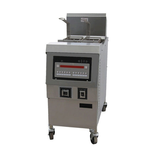 1 Tank and 2 Basket Electric Open Fryer with Oil Pump (Digital Control)