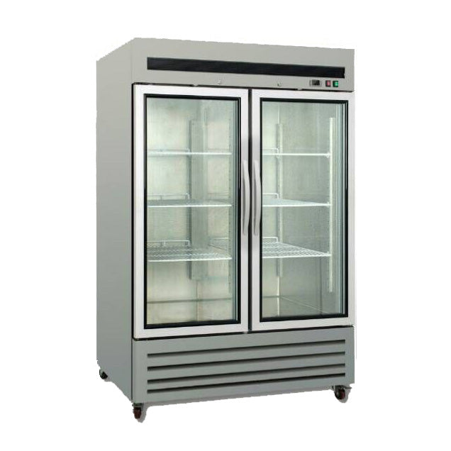 American Style Upright Refrigerator With Double Glass Door (Standard Ventilated Series)