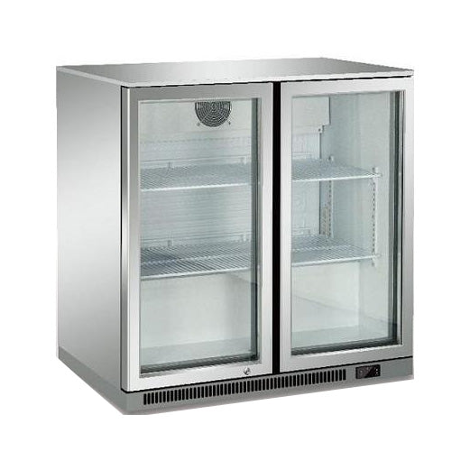 Back Bar Cooler With Two Glass Door (S/S)